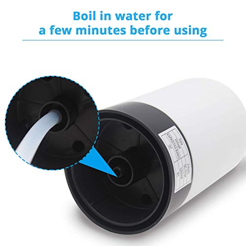KUFUNG Portable Water Bottle Pump, 5 Gallon Universal Bottle Electric Water Dispenser with Switch and USB Charging, for Camping, Kitchen, Workshop, Garage