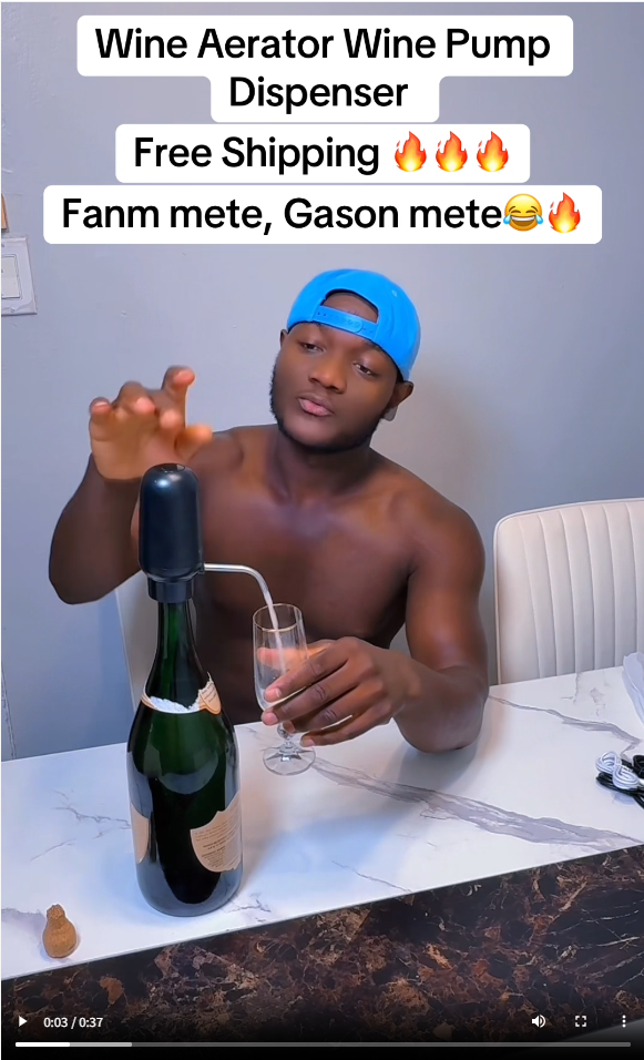 TIKTOK VIDEO 01： Wine Pump Dispenser