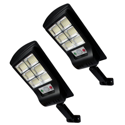 KUFUNG Solar Lights Outdoor 120 LED Waterproof Cordless Solar Flood Light for Security Motion Sensor Light Luces Solares - Perfect for Patio, Front Door, Deck, Fence, Gutter, Yard, Shed, Path