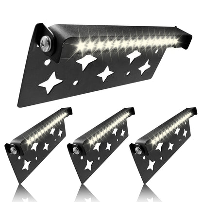 KUFUNG Classic Series 7 Inch LED Hardscape Lighting, Retaining Wall Lights, LED Landscape Lighting, 12-24V Paver Light Low Voltage, 5W Outdoor Step Lights