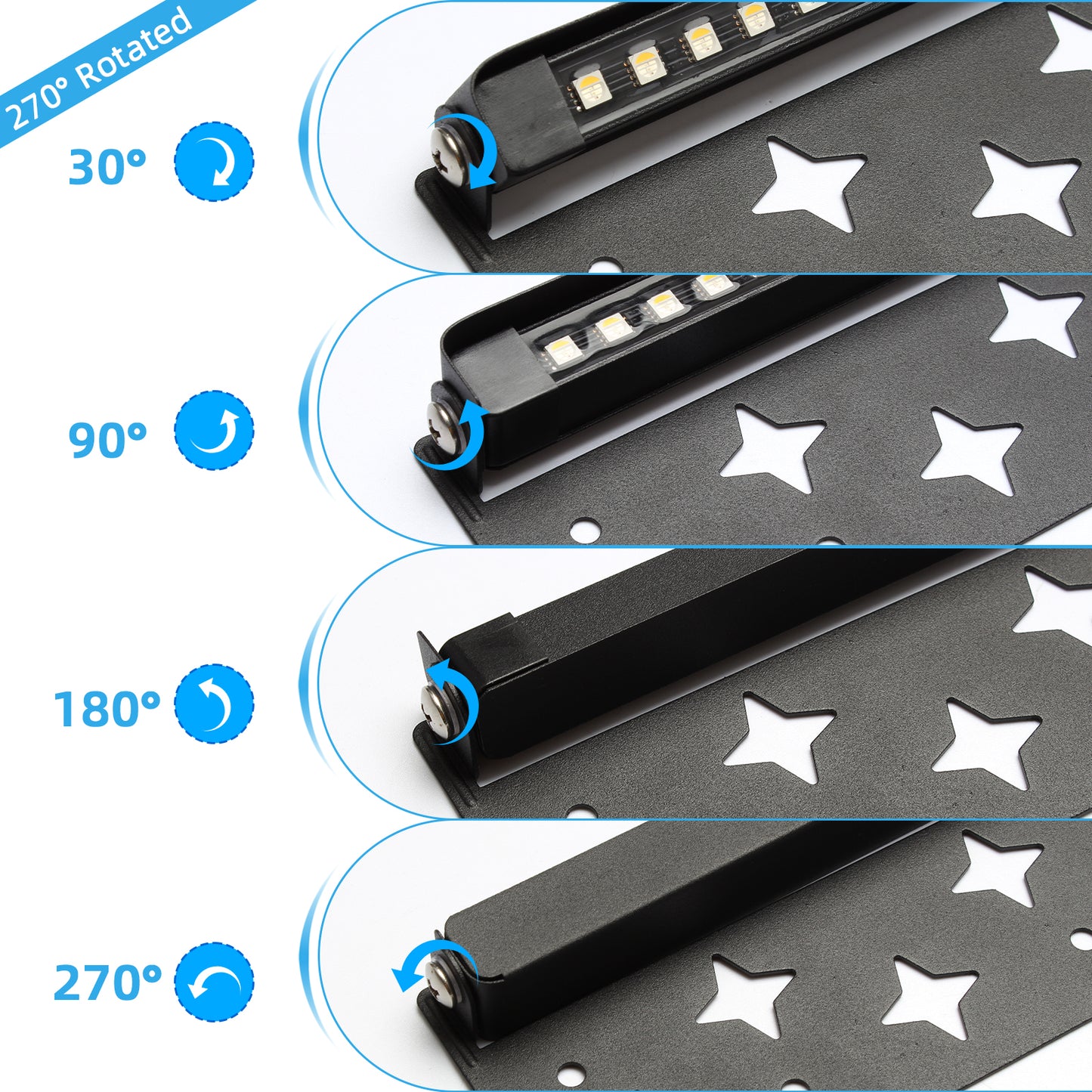 KUFUNG RGB Classic Series 7 Inch LED Hardscape Lighting, Retaining Wall Lights, LED Landscape Lighting, 12V Paver Light Low Voltage, 5W Outdoor Step Lights, 3000K Soft White