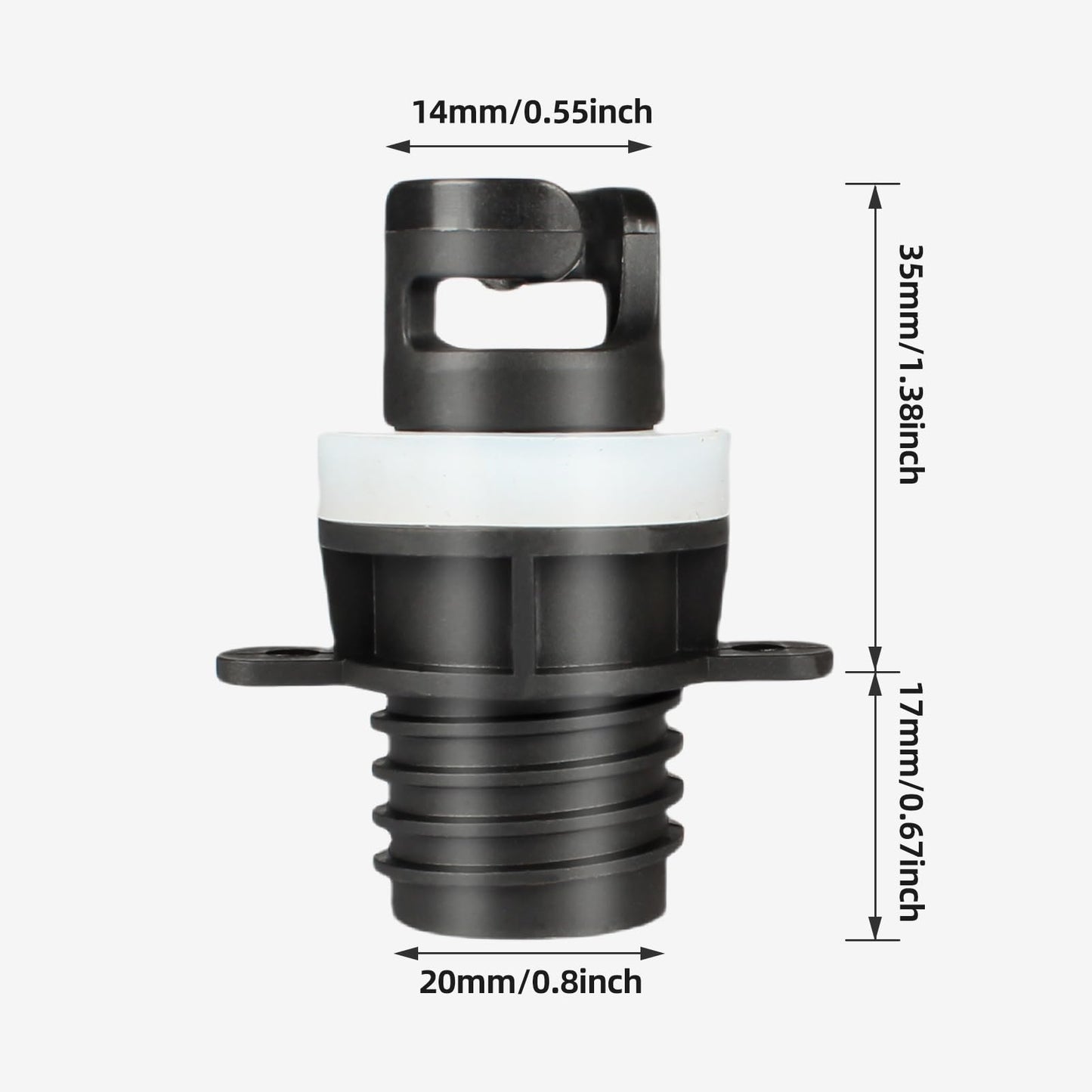 KUFUNG Electric Pump Halkey-Roberts Valve Adapters, Paddle Board Nozzle Replacements for Perfect Connection