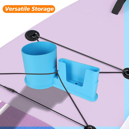 KUFUNG Paddleboard & Kayak Cup Holder - 2-in-1 Anti-Flip Drink & Phone Holder for Paddle Boarding