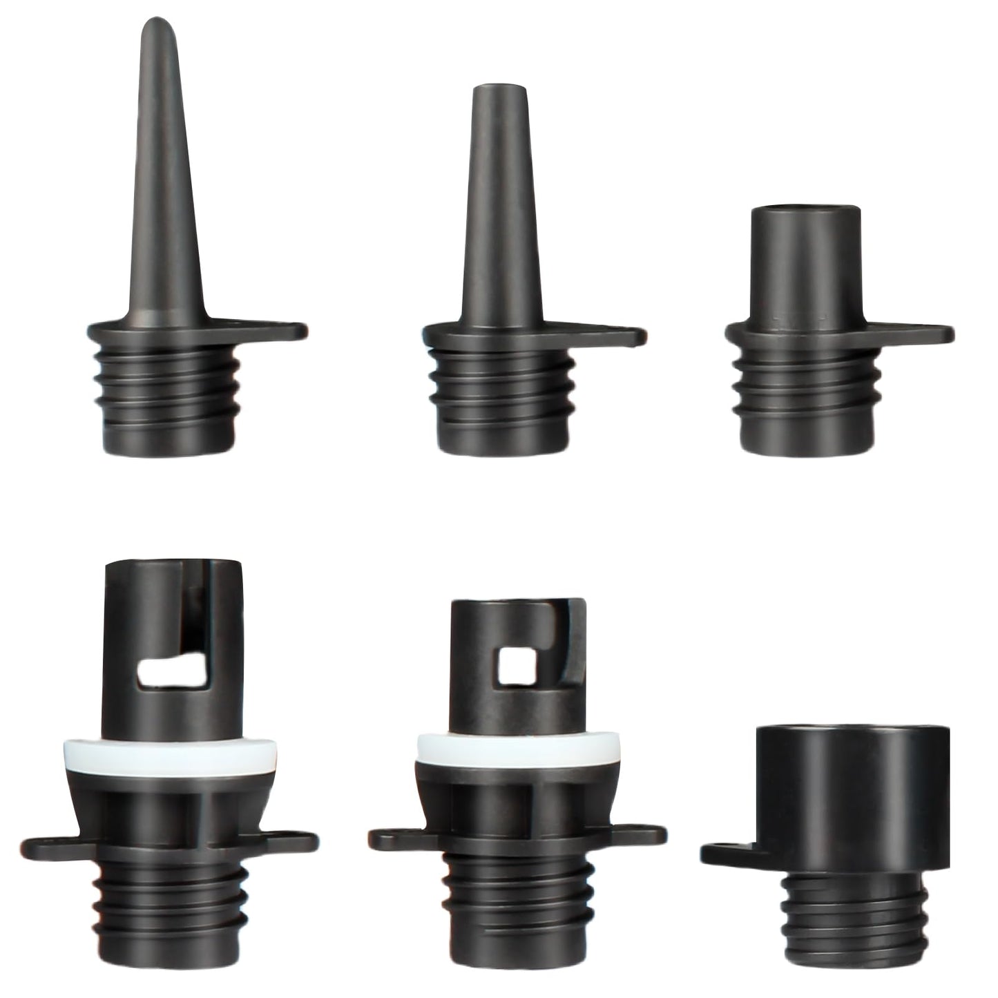 KUFUNG SUP and Boat Inflatable Air Pump Adaptor with 6 Valve Nozzles Use for Car Air Compressor - for Paddle Boards