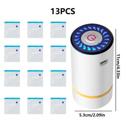 Handheld Vacuum Sealer with 12 Food Preservation Storage Bag Portable Vacuum Electric Vacuum Extractor for Snack Cookies