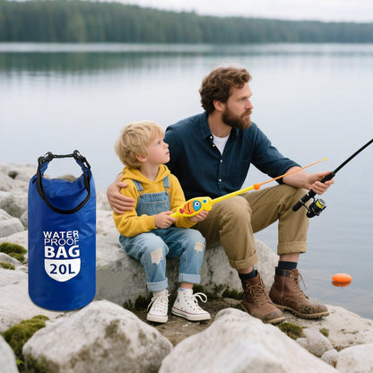 KUFUNG Waterproof Dry Bag for Open Water Swimmers & Triathletes - Light, Visible Float for Safe Training & Racing - Nylon TPU