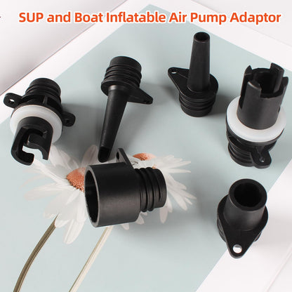 KUFUNG SUP and Boat Inflatable Air Pump Adaptor with 6 Valve Nozzles Use for Car Air Compressor - for Paddle Boards