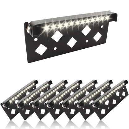 KUFUNG Classic Series 7 Inch LED Hardscape Lighting, Retaining Wall Lights, LED Landscape Lighting, 12-24V Paver Light Low Voltage, 5W Outdoor Step Lights