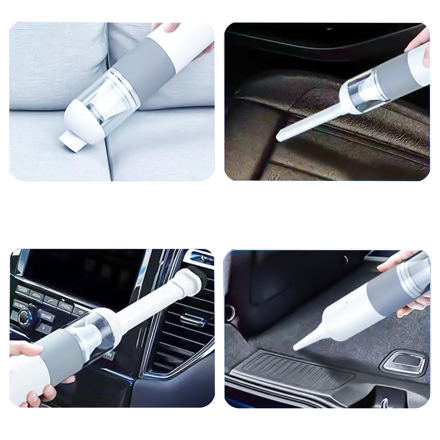 KUFUNG Portable Car Vacuum Cleaner, Handheld Vacuum Cordless, 8000PA Powerful Suction Vacuum Cleaner, Low Noise Rechargeable Mini Hand Held Vacuum for Car/Home/Pet/Office