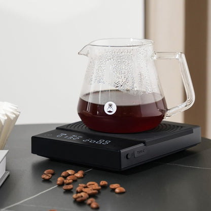 KUFUNG Coffee Scale Basic 2.0 Electronic Espresso Scale with Water Flow Rate and Timer Function, Free Switching of Ounce/kg Units, Digital Scale for Kitchen/Baking/Cooking