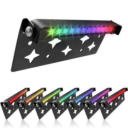 KUFUNG RGB Classic Series 7 Inch LED Hardscape Lighting, Retaining Wall Lights, LED Landscape Lighting, 12V Paver Light Low Voltage, 5W Outdoor Step Lights, 3000K Soft White