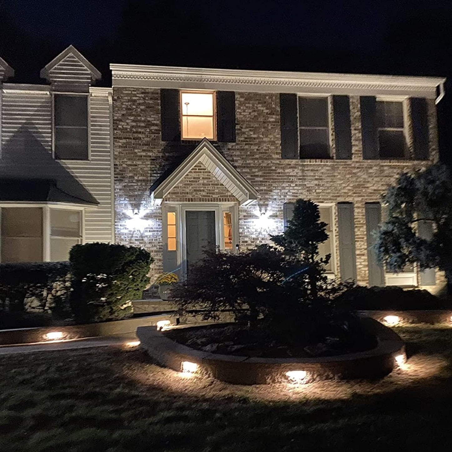 KUFUNG Classic Series 7 Inch LED Hardscape Lighting, Retaining Wall Lights, LED Landscape Lighting, 12-24V Paver Light Low Voltage, 5W Outdoor Step Lights