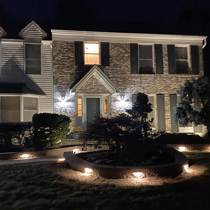 KUFUNG Classic Series 7 Inch LED Hardscape Lighting, Retaining Wall Lights, LED Landscape Lighting, 12-24V Paver Light Low Voltage, 5W Outdoor Step Lights