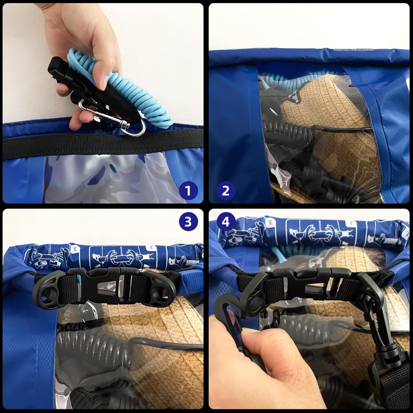 KUFUNG Waterproof Dry Bag for Open Water Swimmers & Triathletes - Light, Visible Float for Safe Training & Racing - Nylon TPU