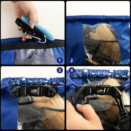 KUFUNG Waterproof Dry Bag for Open Water Swimmers & Triathletes - Light, Visible Float for Safe Training & Racing - Nylon TPU