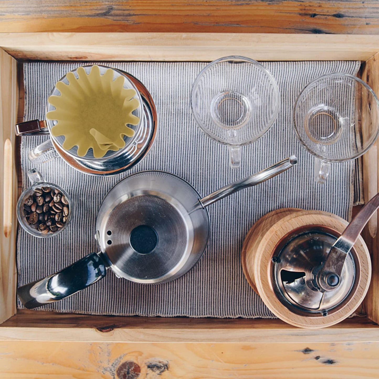 KUFUNG 100 Pack Coffee Filters,1-4 Cup Basket Natural Paper Coffee Filters for Home Office Pour Over, Drip Coffee Maker, Small Basket Style Single Pour Over,Natural Brown Unbleached