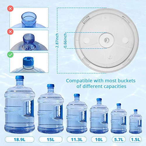 KUFUNG Portable Water Bottle Pump, 5 Gallon Universal Bottle Electric Water Dispenser with Switch and USB Charging, for Camping, Kitchen, Workshop, Garage