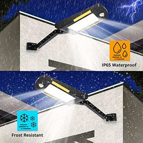 KUFUNG Solar Lights Outdoor, 48 Led Lamp, Wireless Waterproof Solar Flood Light, Security Motion Sensor Luces Solares for Deck, Fence, Patio, Front Door, Gutter, Yard, Shed, Path(2 Pack)