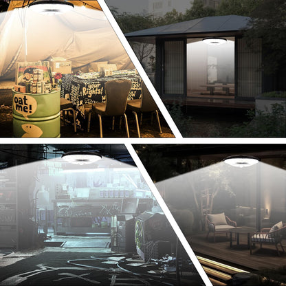 KUFUNG Solar Shed Light, Solar Pendant Light,Waterproof Indoor Outdoor Rotation Design, Solar Lights with Motion Sensor for Barn, Patio,Shed, Chicken Coop, Gazebo, Garage